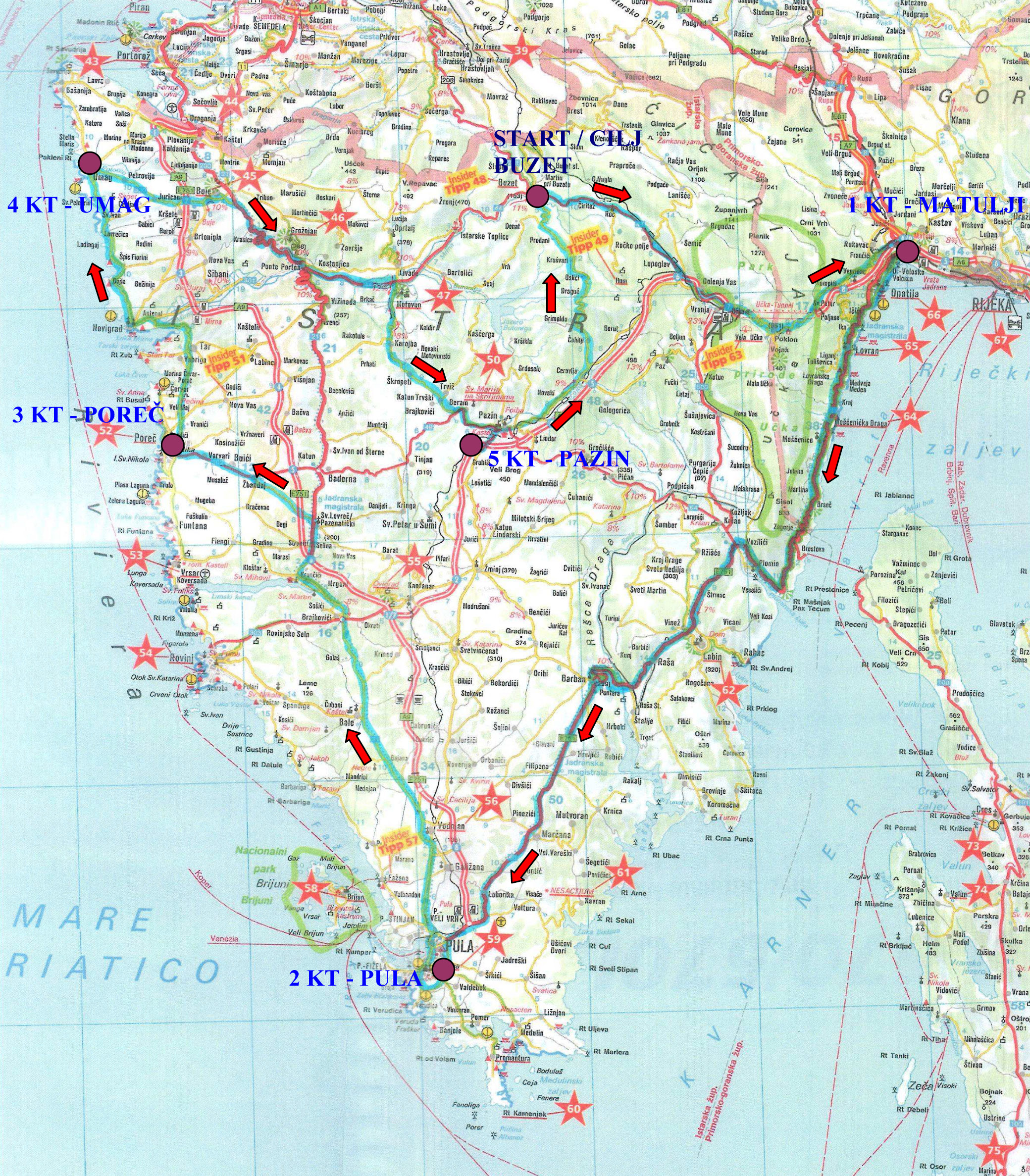 istra karta Najava BRM 300 km Istra 2010. | Randonneurs Croatie istra karta